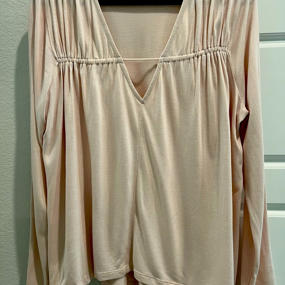 Banana Republic Shirred V-neck Too